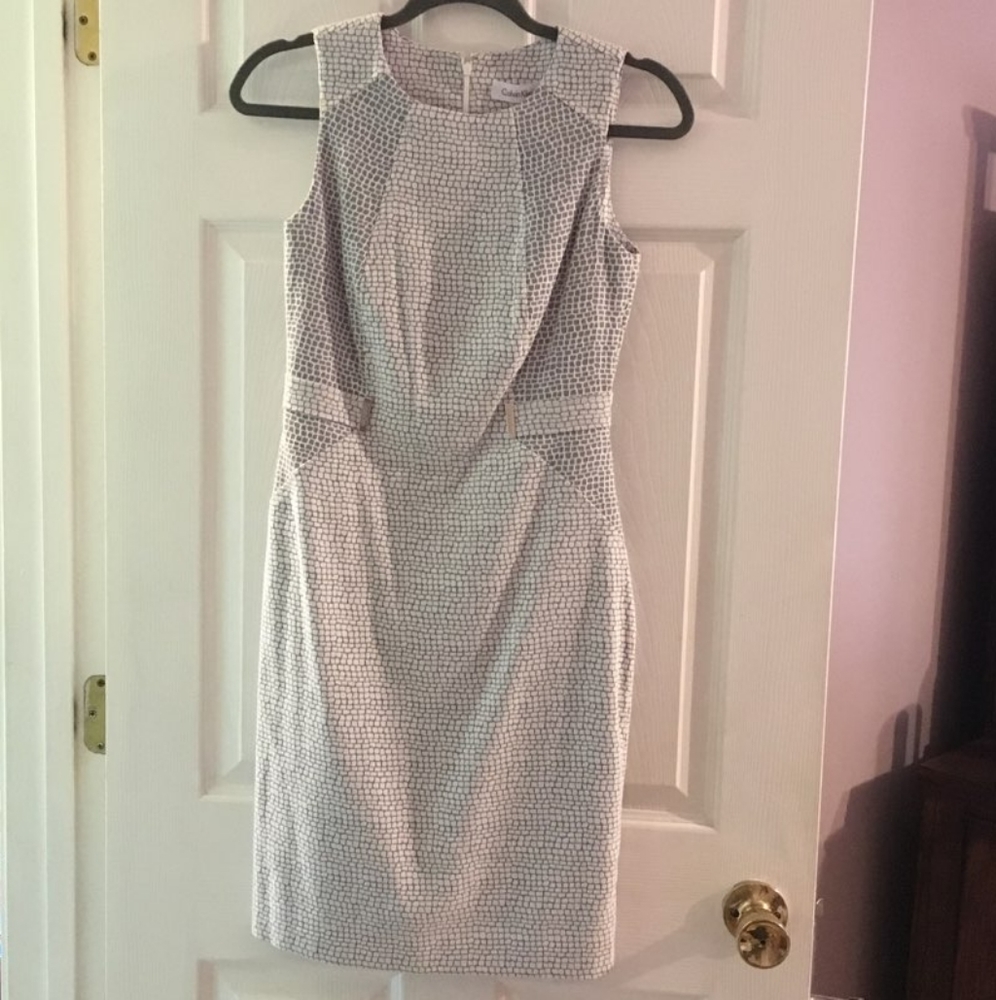 Calvin Klein Sheath Dress Textured